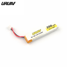 URUAV-batería Lipo recargable UR65 FPV para Dron de carreras, pieza de repuesto para cuadricóptero RC, 3,8 V, 250mAh, 30C/60C 2024 - compra barato