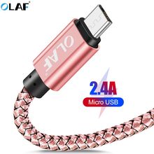 OLAF Micro USB Cable 2.4A Fast Charging 1M 2M 3M USB Charger Data Cable For Samsung Xiaomi Microusb Android Mobile Phone Cables 2022 - buy cheap
