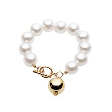 Fashion Women Simple Big Faux Pearl Ball Dangle Pendant Geometric Charms Bracelet Jewelry Decor For Ladies Best Friends Gift 2024 - buy cheap