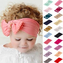 Cute Pretty Toddler Girls Kids Baby Bow Hairband Headband Stretch Turban Knot Head Wrap New 2024 - buy cheap