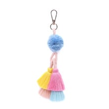 DIY Tassels Pendant Fashion Originality Manual Tassels Key Summer Holidays Woman Package Hanging Drop Pendant Customized Pompom 2024 - buy cheap