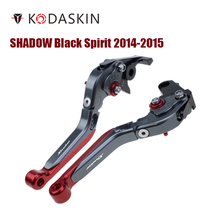 Складные выдвижной тормоз KODASKIN, рычаги сцепления для Honda SHADOW Black Spirit 2014-2015 2024 - купить недорого