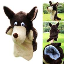 Hand Puppet Wolf Shape Lovely Animal Plush Childhood Soft Toy Story Pretend Playing Dolls Gift Finger Puppets Toy On Hand 2024 - buy cheap