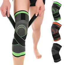 1 pçs suporte ao joelho esportes de proteção profissional joelheira respirável bandagem joelho cinta calor basquete tênis ciclismo 2024 - compre barato