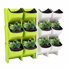 Stackable Wall Planter Flower Pot Garden Plant Pots Wall Hanging Vertical Succulents Flower Pot Bonsai Home Decor Dropshipping 2024 - buy cheap