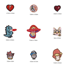 Heart Angle Dinosaur Patches Cap Shoe Iron On Embroidered Appliques DIY Apparel Accessories Patch Clothing Fabric Badges BU213 2024 - buy cheap
