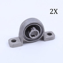 New Hot 2Pcs Zinc Alloy Diameter 8mm Bore Ball Bearing Pillow Block Mounted Support KP08 2024 - buy cheap