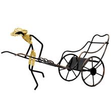 1pc Wine Bottle Holder Human Rickshaw Shape Creative Iron Wine Bottle Holder Wine Rack for Home Bar 2024 - buy cheap