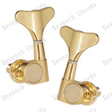 A Set 4 Pcs Gold Bass Tuning Pegs Tuners Machine Heads for 4 String Bass Guitar With Fish tail Buttons. /2R2L/4R/4L 2024 - buy cheap