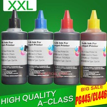 Para canon mg2940 mx494 ts304 ts3140 mg3040 pixma impressora tinta pg445 445 cl 446 cartucho refil kits de tinta 100ml 2024 - compre barato