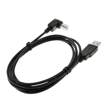 1 unidad USB 2,0 tipo A macho A B macho 90 grados ángulo enchufe Cable de escáner de impresora 2024 - compra barato
