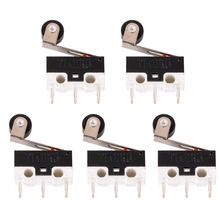 5pcs Durable Mini Micro Limit Switch 125V 1A AC Roller Lever Arm Microswitch SPDT Sub Miniature Switch 2024 - buy cheap