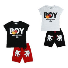 Summer Kids Baby Boys Casual Cartoon T-shirt Tops+Pants Shorts 2pcs Outfits Clothes 2024 - buy cheap