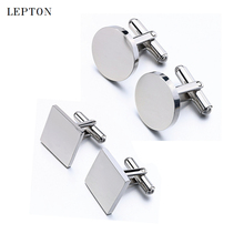 Lepton-gemelos de acero inoxidable para hombre, accesorio brillante en blanco, ideal para regalo de boda y fiesta, gran oferta 2024 - compra barato