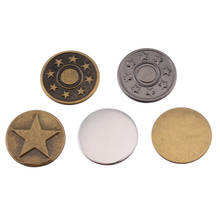 50pcs/set Metal Snap Fastener Press Stud Buttons Poppers Leather Craft Magnetic Button Jeans Jacket Button 2024 - buy cheap