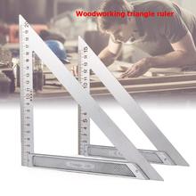 Regla triangular de alta precisión para carpintería, herramienta de medición de 150/200mm, de acero inoxidable, lectura rápida, diseño cuadrado 2024 - compra barato