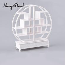 MagiDeal 1Set 1/20 China Style Round Shelf DIY Assembly Furniture Model for Mini Scenery Building Prop Indoor Decor 2024 - buy cheap