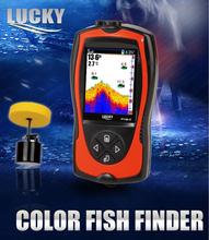 Sonar de buscador de peces Lucky para pesca, alarma de 0,6-100m de profundidad, Sensor de Sonar de pesca, luz LED de fondo para barco de Lago de hielo 2024 - compra barato