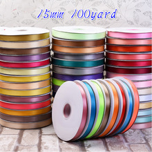 15mm Silk Satin Ribbons Gold Silver White Black Purple Yellow Green Christmas Halloween Gift Wrapping Wedding Decoration Ribbons 2024 - buy cheap