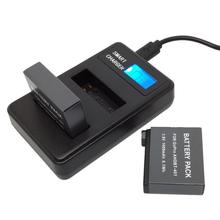 AHDBT-401 ЖК-дисплей с двумя портами USB зарядное устройство для GoPro Hero 4 экшн-камеры зарядная док-станция для Gopro аксессуары для камеры 2024 - купить недорого
