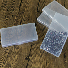 Caixa de plástico transparente para ferramentas, armazenamento para joias de pequenos componentes, organizador de pílulas de miçangas, arte de unha, estojo de suporte, 1 peça 2024 - compre barato