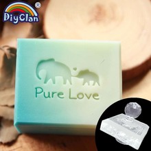 Pure Love Handmade Soap Stamp Mold Transparent Elephant Diy Natural Organic Glass Resin Soap Chapter Acrylic Chapters Custom 2024 - buy cheap