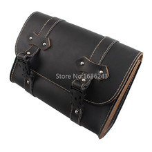 Bolsa alforje de couro genuíno para motocicleta, bolsa para armazenamento de bagagem personalizada de alta qualidade cafe racer harley 2024 - compre barato