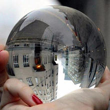 80 мм прозрачное стекло хрустальный шар лечебная Сфера реквизит для фотосъемки подарки Новинка 2024 - купить недорого