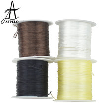 Atacado 250 rolls 10 m 50 m Cristal Forte Elástico Fio Elástico/String/Fio Fio de Cabelo para Fazer perucas de cabelo & Jóias Beading 2024 - compre barato