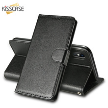 KISSCASE ретро PU кожаный чехол с подставкой, с отделением для карточек для iPhone X 6 6S 7 8 Plus Чехол-бумажник флип чехол для iPhone 5 5S SE X XR XS MAX чехлы 2024 - купить недорого