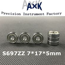 2021 Rushed Hot Sale S697zz Abec-3 (10pcs) 7x17x5mm Stainless Steel Ball Bearings S697z S619/7 Z 2024 - buy cheap