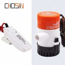 Mini bomba de agua eléctrica para bote, 1100gph, CC de 12 v, con interruptor de flotación, regla de Kayak de 1100 Gph, Control automático de nivel de agua para jardín 2024 - compra barato