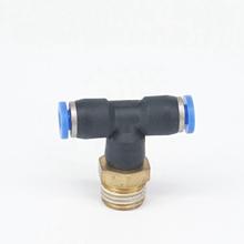 LOT 5 1/4" BSP male to Fit Tube O/D 4mm Pneumatic Tee 3 Way Push In Connector Union Quick Release Air Fitting Plumbing 2024 - buy cheap