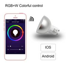 Smart Bulb WiFi GU10 RGBW 5W Led Dimmable Bulb Compatible with Alexa & Google Home Remote Control by Smartphone Tablet 2024 - buy cheap