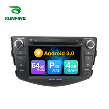 Android 9,0 Core PX6 A72 Ram 4G Rom 64G Автомобильный DVD GPS мультимедийный плеер стерео для Toyota RAV4 2009 радио головное устройство 2024 - купить недорого