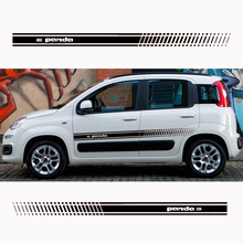 2Pcs Stylish car door side sticker vinyl body decal racing stripe sticker for Fiat Panda Car accessories 2024 - buy cheap