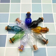 100pcs/lot Mix 9 Color Drop shape Glass Jars wishing Bottle with Cork stopper perfume diy Pendants wedding party Keepsake gifts 2024 - buy cheap