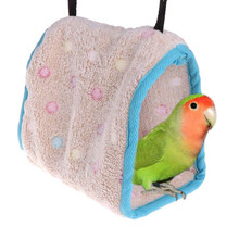 US Winter Bird Plush Hut Tent Hanging Bed Nest Cage Hammock For Parrot Parakeet 2024 - buy cheap