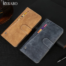 Новый дизайн! Leagoo T8 чехол, Роскошный кошелек, винтажный кожаный чехол-книжка для телефона Leagoo T8 с отделениями для карт 2024 - купить недорого