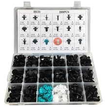 299Pcs/Set 18 Size Auto Car Fastener Clips Push Pin Rivet Trim Clip Panel Body Interior Assortment With Box 2024 - buy cheap