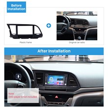 Seicane-painel de placa de reequipamento para instalação de quadro, para hyundai elantra lhd 2015 2024 - compre barato