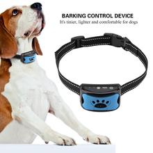 Collar de entrenamiento ultrasónico para perro, Dispositivo contra ladridos de seguridad para mascotas, resistente al agua, 7 niveles, ajustable, recargable por USB 2024 - compra barato