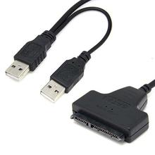 Новый USB 2,0 до 2,5 дюймов 22 7 + 15 Serial ATA SATA 2,0 HDD/SSD TAT USB адаптер конвертер TAT в USB кабель адаптер ssd sd-карта SSD 2024 - купить недорого
