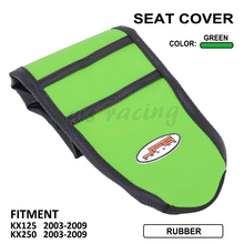 Cubierta de asiento de goma suave para motocicleta, accesorio profesional acanalado, para KAWASAKI KX125 03-09 KX250 03 06 07 04 05 08 09 2024 - compra barato