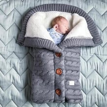 Kids Baby Sleeping Bags Cotton Knitting Envelope Newborn Baby stroller sleeping Bag winter Warm blanket 2024 - buy cheap