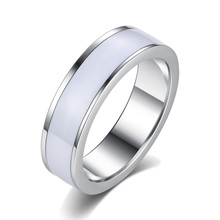 ZSS Wedding Rings For Women Men's Classic Engagement Rings White Matte 2024 - buy cheap