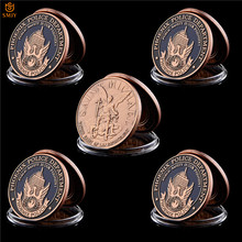 5Pcs USA Phoenix Police Agency Archangel St. Michael The Prayer Bronze Token Challenge Coins Collectibles 2024 - buy cheap