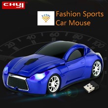 CHYI-ratón ergonómico inalámbrico para coche, miniperiférico óptico portátil, USB, PC, con faro LED, regalos infinitos, para ordenador portátil 2024 - compra barato