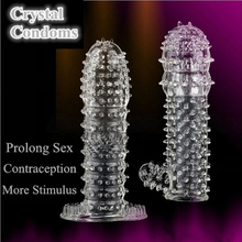 High Quality Crystal Cock Rings Adult Sex Products Reusable Condom Sexy Toys Penis Sleeves Penis Extension Cock Rings S00201 O4 2024 - buy cheap