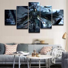 Wall Canvas Art Poster Frame Room Home Decor 5 Pieces Bloodborne Crow Dagger Warrior Pictures Painting Modern HD Printed Photo 2024 - buy cheap